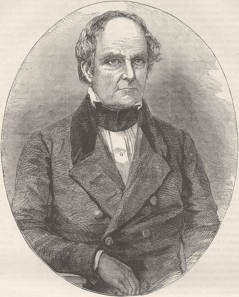 POLITICS. Daniel Webster c1880 old antique vintage print picture